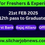 Urgent Jobs In Silchar Assam - 21st FEB